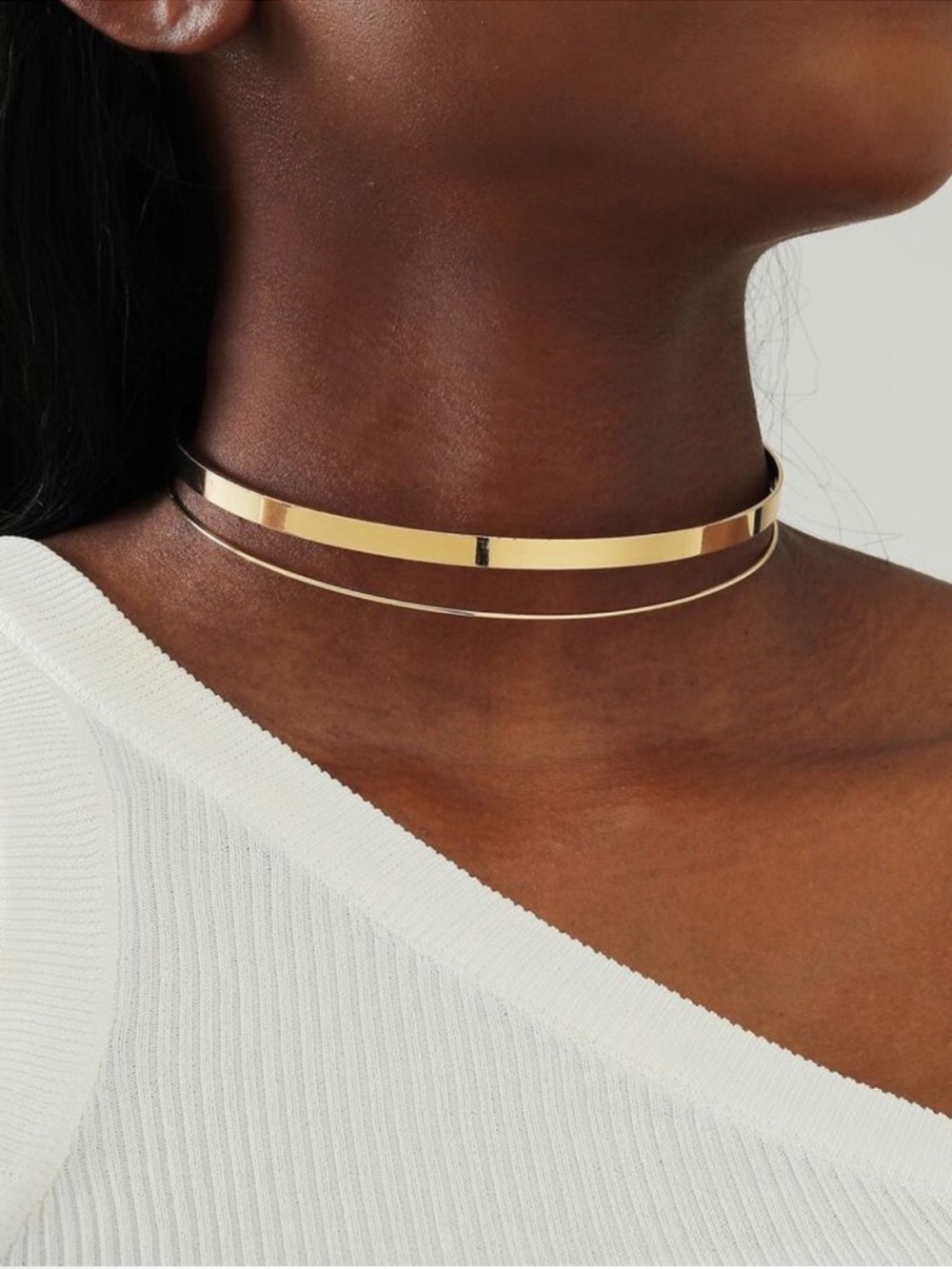 Valmere Double Band Gold Choker